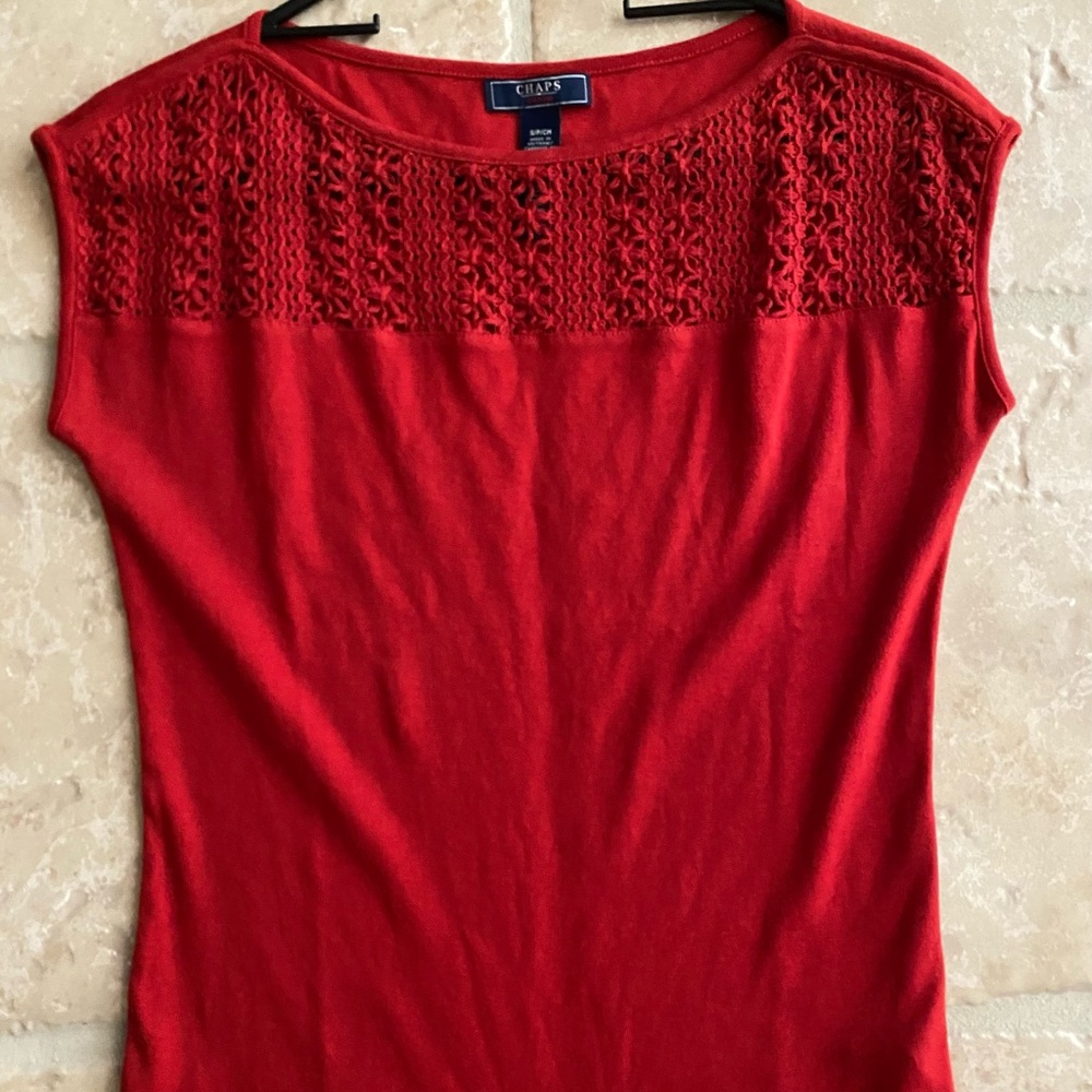 Chaps Denim Top - Cotton Blend